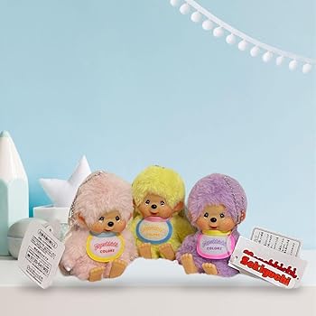 Amazon.co.jp: mocchichi モンチッチ キーチェーン 三色セット 6 set18